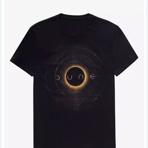 Her Universe/ Our Universe Black Graphic Dune movie logo T-Shirt
